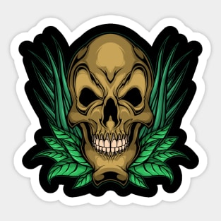 chill skull Sticker